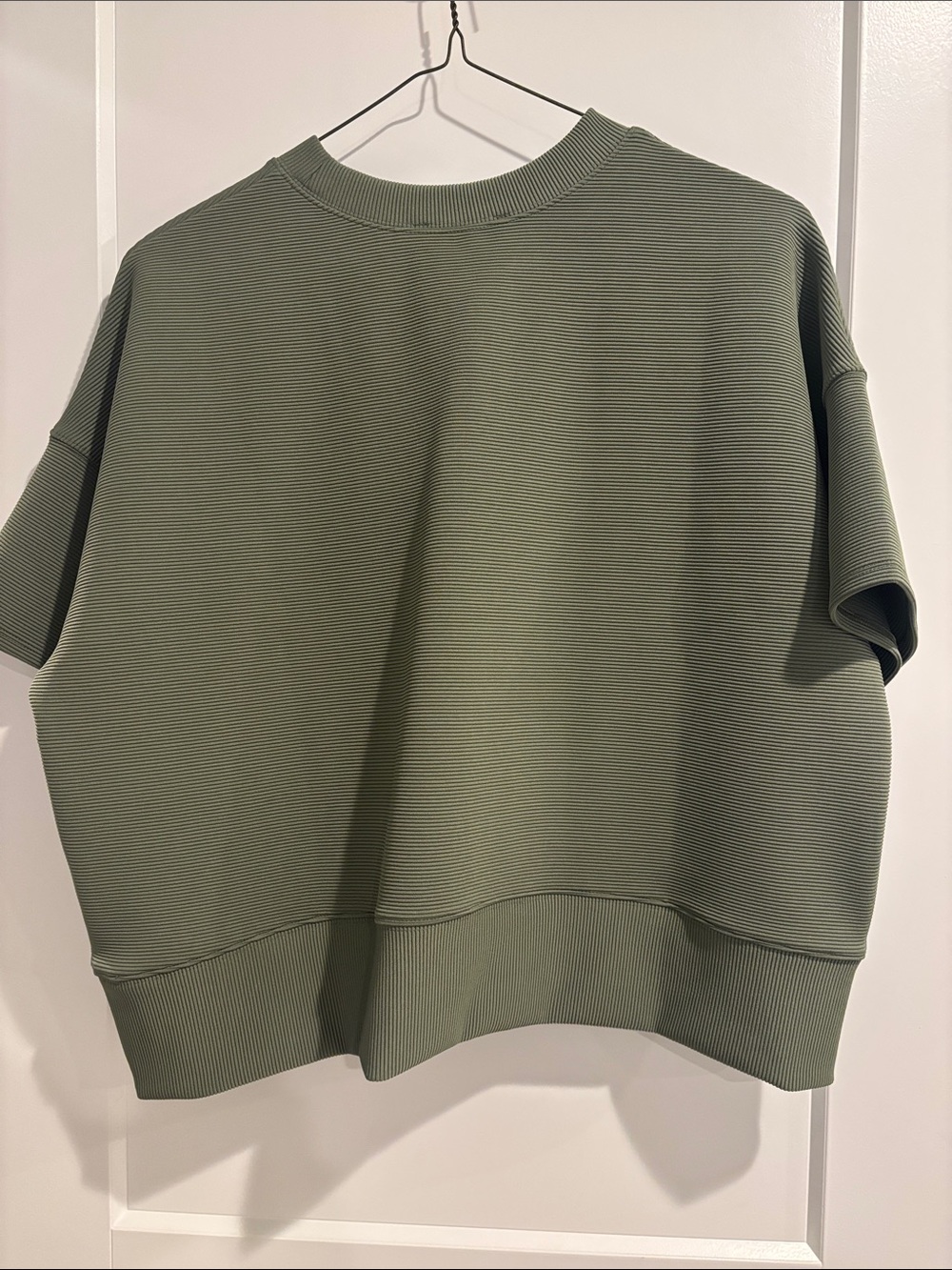 Zenana Women’s Ribbed Oversized Blouse Medium - Picture 6 of 6